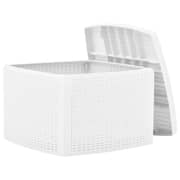 vidaXL Side Table White 54x54x36.5 cm Plastic vidaXL Side Table White 54x54x36.5 cm Plastic