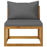 Vidaxl 6 Piece Garden Lounge Set With Cushions Solid Acacia Wood Vidaxl 6 Piece Garden Lounge Set With Cushions Solid Acacia Wood