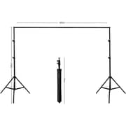 Coopic S03 2 X 3 Meters Heavy Duty Adjustable Backdrop Support System Photography Studio Video Stand With 2 Pcs Background Clip