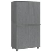 vidaXL Wardrobe HAMAR Dark Grey 89x50x180 cm Solid Wood Pine vidaXL Wardrobe HAMAR Dark Grey 89x50x180 cm Solid Wood Pine