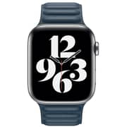 Apple Leather Link 44mm Medium/Large Baltic Blue