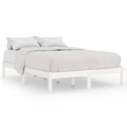 Vidaxl Bed Frame White Solid Pinewood 150x200 Cm 5ft King Size Vidaxl Bed Frame White Solid Pinewood 150x200 Cm 5ft King Size