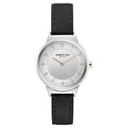 Kenneth Cole Classic Silver Leather Watch Women