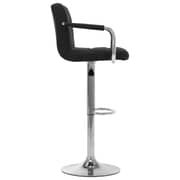 Vidaxl Bar Stools 2 Pcs Black Fabric