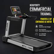 Sparnod Fitness Commercial Treadmill - Heavy Duty Professional Grade Machine for Gym Use - with Large 18.5 inch Touchscreen Display & WiFi- STC-7000 (6 HP AC Motor)