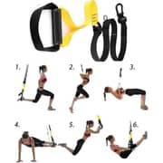 ULTIMAX Suspension Trainer Kit Body Weight Fitness Resistance Trainer Kit for Fitness Sports Home Gym Resistance bands Workout Fitness Suspension Exercise Pull Rope Straps Training