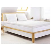 Orthopedic Mattress Topper SuperKing Size White 200x200 CM