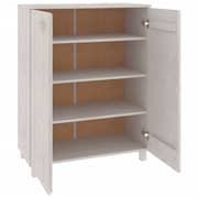 vidaXL Shoe Cabinet HAMAR White 85x40x108 cm Solid Wood Pine vidaXL Shoe Cabinet HAMAR White 85x40x108 cm Solid Wood Pine