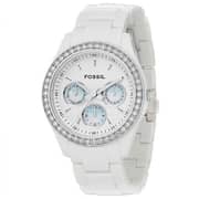 Fossil ES1967 Stella Multifuntion White Resin Ladies Watch