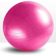 ULTIMAX Yoga Ball Exercise Fitness Core Stability Balance Strength Anti-Burst Prenatal Birthing Yoga ball for Office Home Gym Design Balance Ball Pilates Core and Workout Ball - 75 cm (Pink) ULTIMAX Yoga Ball Exercise Fitness Core Stability Balance Strength Anti-Burst Prenatal Birthing Yoga ball for Office Home Gym Design Balance Ball Pilates Core and Workout Ball - 75 cm (Pink)