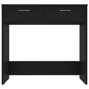 Vidaxl Desk Black 80x40x75 Cm Engineered Wood