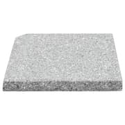 vidaXL Umbrella Weight Plates 4 pcs Grey Granite Square 100 kg vidaXL Umbrella Weight Plates 4 pcs Grey Granite Square 100 kg