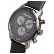 Calvin Klein City Black Leather Men Analog Watch K2G177C3