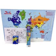 Cocomoco Kids Interactive World Map Kit
