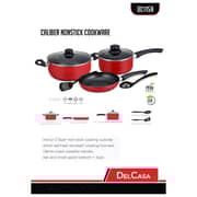 DelcasaDC 7 Pc Caliber Nonstick Cookware Set