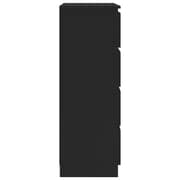Vidaxl Sideboard Black 60x35x98.5 Cm Engineered Wood