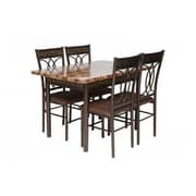 Pan Emirates Spenio Dining Set (1+4) Brown