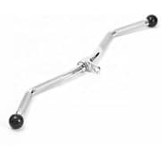 ULTIMAX Lat Pull Down Curl Bar Cable Machine Attachment, Heavy Duty Solid Gym Equipment Lat Bar, Tricep Press Down Bar with Non-Slip Grip & Revolving Hanger, Long-30inch