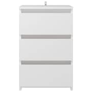 Vidaxl Bed Cabinet White 40x35x62.5 Cm Chipboard Vidaxl Bed Cabinet White 40x35x62.5 Cm Chipboard