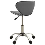 vidaXL Office Chair Grey Faux Leather vidaXL Office Chair Grey Faux Leather