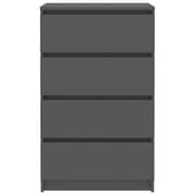 Vidaxl Sideboard Grey 60x35x98.5 Cm Engineered Wood Vidaxl Sideboard Grey 60x35x98.5 Cm Engineered Wood