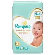 Pampers Premium Care Diapers Size 3 Midi 6-10 kg Jumbo Pack 48 Count Pampers Premium Care Diapers Size 3 Midi 6-10 kg Jumbo Pack 48 Count