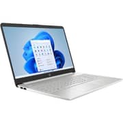 لابتوب إتش بي بمعالج إنتل كور i7-1255U الجيل 12 بشاشة FHD مقاس 15.6 بوصة وذاكرة SSD سعة 512GB ورام 16GB وبطاقة رسوميات إنتل آيريس Xe مشتركة ونظام ويندوز 11 هوم ولوحة مفاتيح إنجليزية عربية وبلون فضي - إصدار الشرق الأوسط [15S-FQ5035NE]