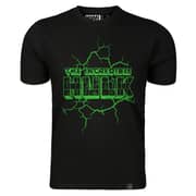 Marvel The Incredible Hulk Men's Round Neck T-shirt Black Double Extra Large