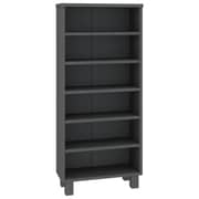 vidaXL CD Cabinet HAMAR Dark Grey 45x18x100 cm Solid Wood Pine vidaXL CD Cabinet HAMAR Dark Grey 45x18x100 cm Solid Wood Pine