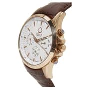 Omax PG08R65I Mens Multifunction Leather Watch