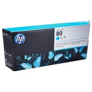 HP 80 C4821A Cyan Printhead and Printhead Cleaner