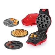 Saachi 4 In 1 Waffle/Donut/Cupcake/Cake Pop Maker NL-4M-1566-RD