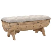 vidaXL Storage Bench Solid Wood and Fabric 103x51x44 cm vidaXL Storage Bench Solid Wood and Fabric 103x51x44 cm