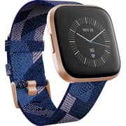 Fitbit Versa 2 Special Edition Smartwatch Navy & Pink Woven / Copper Rose Aluminium Fitbit Versa 2 Special Edition Smartwatch Navy & Pink Woven / Copper Rose Aluminium