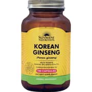 Sunshine Nutrition Korean Ginseng 100 Capsules Sunshine Nutrition Korean Ginseng 100 Capsules