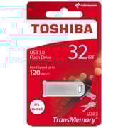 Toshiba TransMemory U363 Metal Body Design USB 3.0 Flash Drive 32GB Toshiba TransMemory U363 Metal Body Design USB 3.0 Flash Drive 32GB