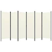 Vidaxl 6-panel Room Divider Cream White 300x180 Cm Vidaxl 6-panel Room Divider Cream White 300x180 Cm