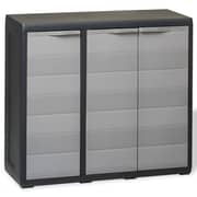 Vidaxl Garden Storage Cabinet With 2 Shelves Black And Grey Vidaxl Garden Storage Cabinet With 2 Shelves Black And Grey
