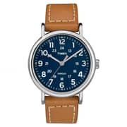 Timex Weekender Quartz Tan Leather Watch For Men TW2R42500 Timex Weekender Quartz Tan Leather Watch For Men TW2R42500