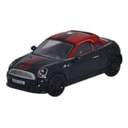 Oxford 76MC002 Mini Coupe Midnight Black/Red