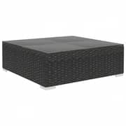 Vidaxl 7 Piece Garden Lounge Set Black With Cushions Poly Rattan Vidaxl 7 Piece Garden Lounge Set Black With Cushions Poly Rattan
