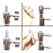 Coopic L-280m Stainless Steel Light Stand 110inch/280cm Heavy Duty With 1/4-inch To 3/8-inch Universal Adapter For Studio Softbox, Monolight And Other Photographic Equipment (1 Pack)