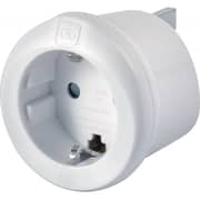 Go Travel EU-UK Adaptor White Go Travel EU-UK Adaptor White