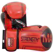 Max Strength Boxing Gloves Muay Thai Red/Black 10oz