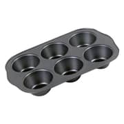 RoyalFord 6 Cup Muffin Pan Black 27x18cm