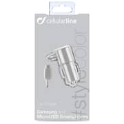 Cellular Line Car Charger With USB Cable Grey Cellular Line Car Charger With USB Cable Grey