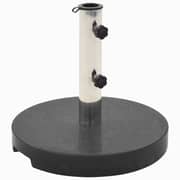 Vidaxl Parasol Base Granite 20 Kg Round Black Vidaxl Parasol Base Granite 20 Kg Round Black