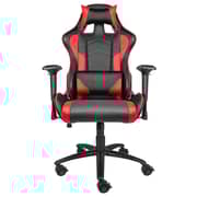 Genesis Gaming Chair Nitro 880 Executive Ergonomic Adjustable Swivel Task Chair with Headrest, Lumbar Support and 4D Armsets - Artificial leather - Black-Red Genesis Gaming Chair Nitro 880 Executive Ergonomic Adjustable Swivel Task Chair with Headrest, Lumbar Support and 4D Armsets - Artificial leather - Black-Red