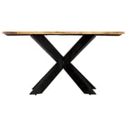 vidaXL Dining Table Round 150x76 cm Solid Mango Wood vidaXL Dining Table Round 150x76 cm Solid Mango Wood