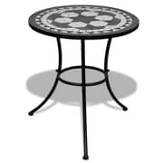 vidaXL Bistro Table Black and White 60 cm Mosaic vidaXL Bistro Table Black and White 60 cm Mosaic